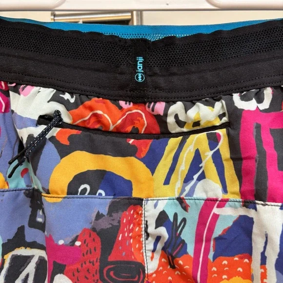 Janji Running Shorts AFO Size XL Athletic Multicolor Pattern Fitness Training - Picture 6 of 13